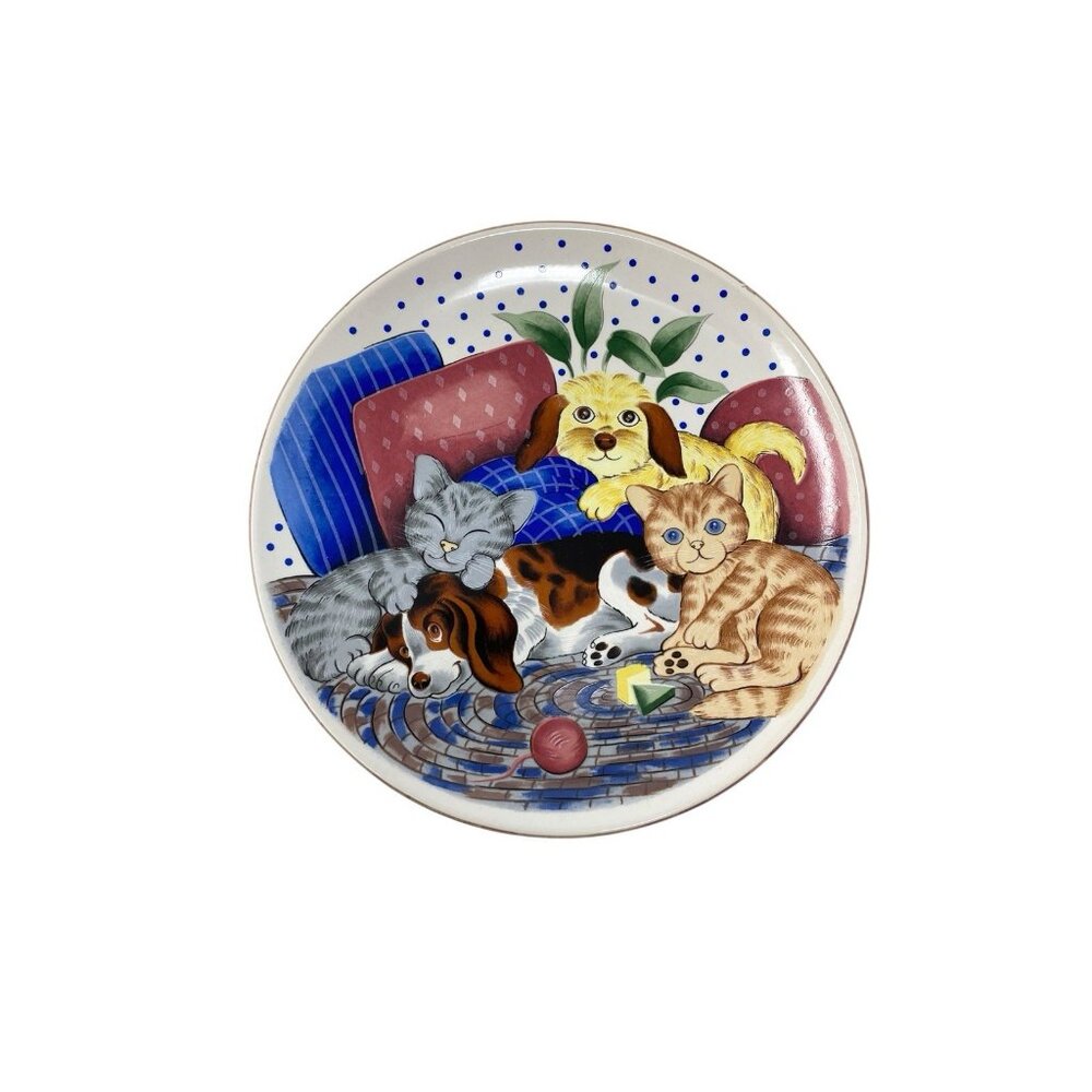 Vintage Porcelain Kitten Puppy Adorable China Cup‎ Plate Small Bowl Set - Picture 2 of 15